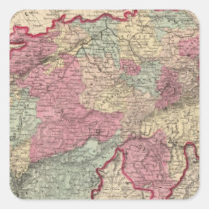 Pegatina Cuadrada Suiza 10