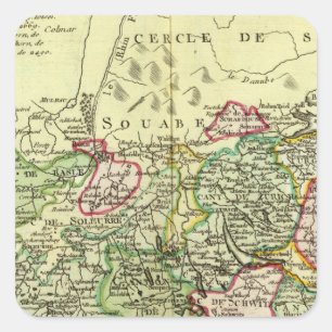 Pegatina Cuadrada Suiza 12