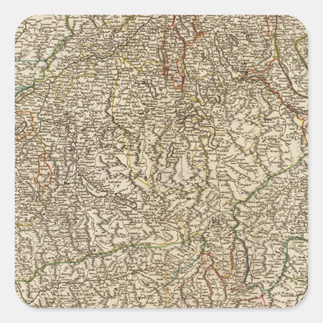 Pegatina Cuadrada Suiza 13 (Anverso)