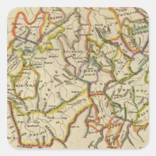 Pegatina Cuadrada Suiza 18