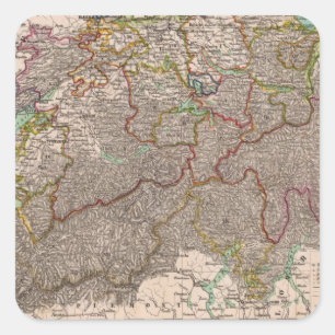 Pegatina Cuadrada Suiza 22