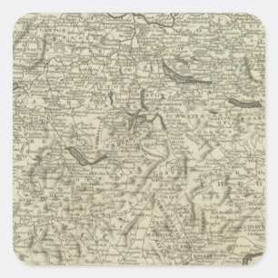 Pegatina Cuadrada Suiza 24