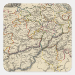 Pegatina Cuadrada Suiza 5