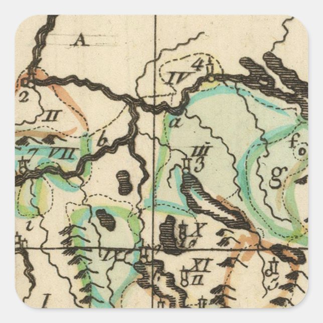 Pegatina Cuadrada Suiza 8 (Anverso)