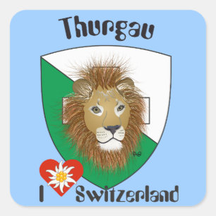 Pegatina Cuadrada Suiza Suisse Svizzera Svizra Switzerland pegamento