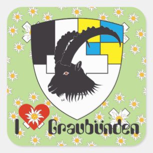 Pegatina Cuadrada Suiza Suisse Svizzera Svizra Switzerland pegamento