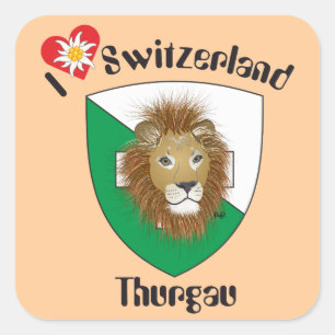 Pegatina Cuadrada Suiza Suisse Svizzera Svizra Switzerland pegamento