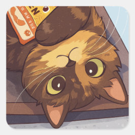 Pegatina Cuadrada Suki Loves Ramen Noodles