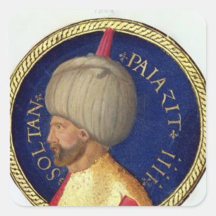 Pegatina Cuadrada Sultan Bayezid I