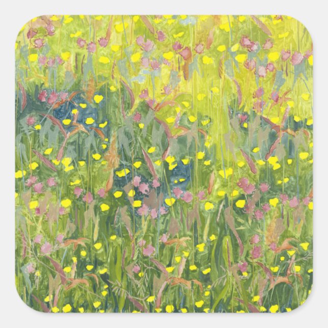 Pegatina Cuadrada Summer Meadow 2012 (Anverso)