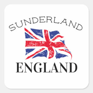 Pegatina Cuadrada Sunderland England Reino Unido