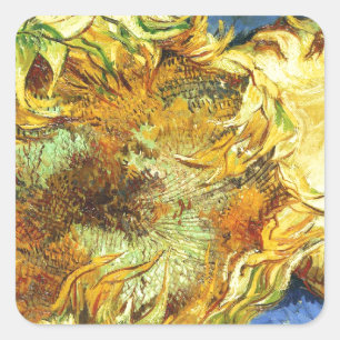 Pegatina Cuadrada Sunflowers F. 375 ~ Van Gogh