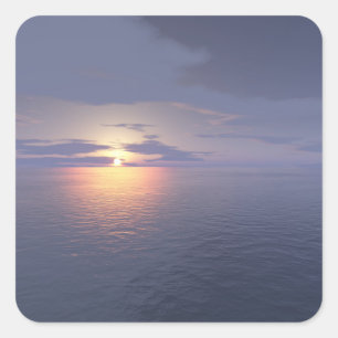 Pegatina Cuadrada Sunrise/Sunset