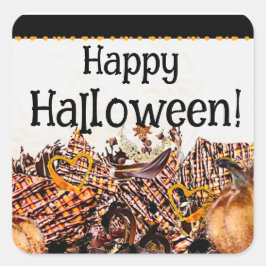 PEGATINA CUADRADA ¡SUNS! RAYO DE SOL! ¡FELIZ HALLOWEEN! :: ST RECTAN