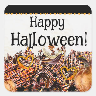 PEGATINA CUADRADA ¡SUNS! RAYO DE SOL! ¡FELIZ HALLOWEEN! :: ST RECTAN