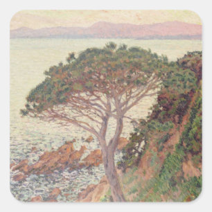 Pegatina Cuadrada Sunset, 1916 (aceite en lona)
