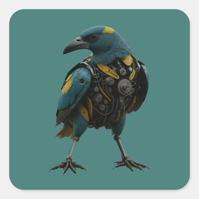 Pegatina Cuadrada Super Bird (Anverso)