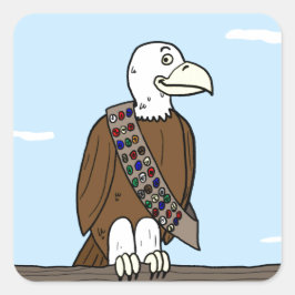 Pegatina Cuadrada Superávits de animales