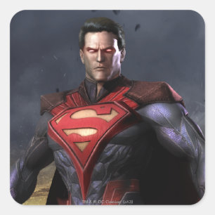 Pegatina Cuadrada Superman Alternate