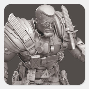 Pegatina Cuadrada Suplente de Deathstroke