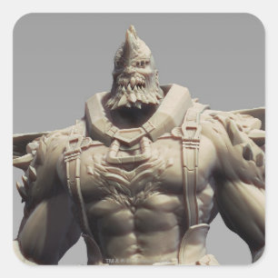 Pegatina Cuadrada Suplente del día del juicio final