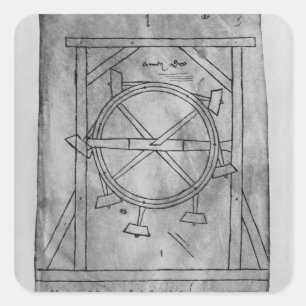 Pegatina Cuadrada Supuestamente torres de movimiento perpetuo