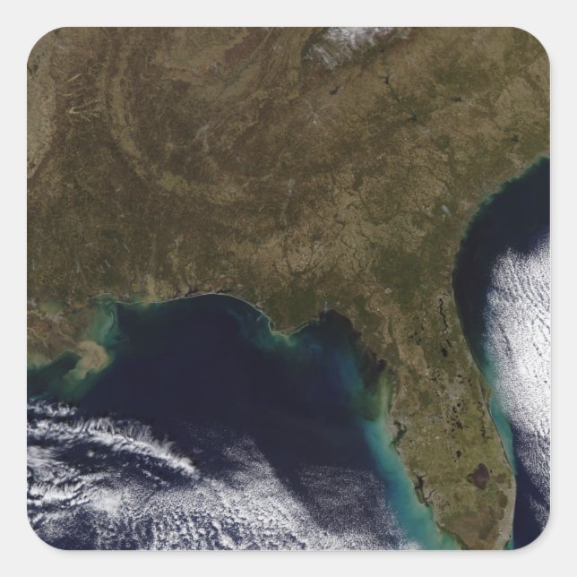 Pegatina Cuadrada Sureste de Estados Unidos (Anverso)