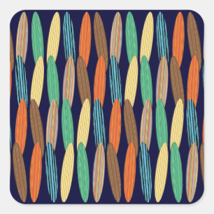 Pegatina Cuadrada Surfboards