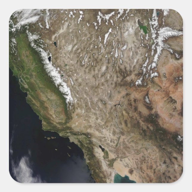 Pegatina Cuadrada Suroeste de Estados Unidos (Anverso)