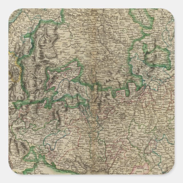 Pegatina Cuadrada Swabia 2 (Anverso)