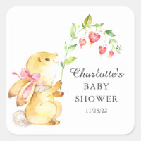 Sweet Baby Girl Bunny Baby Shower