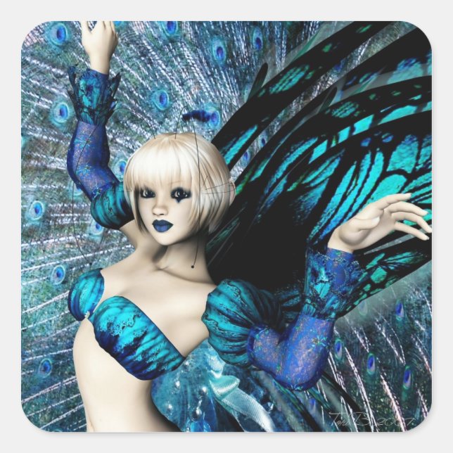 Pegatina Cuadrada Sweet Vanity (Anverso)