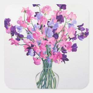 Pegatina Cuadrada Sweetpeas 2007