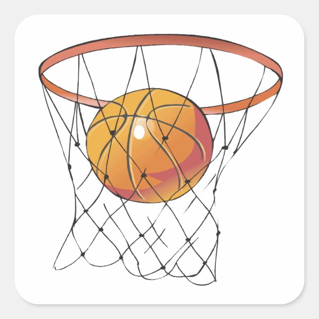 Pegatina Cuadrada Swish (Anverso)