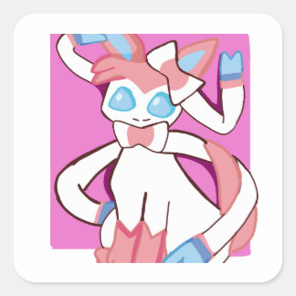 Pegatina Cuadrada Sylveon (pokemon)