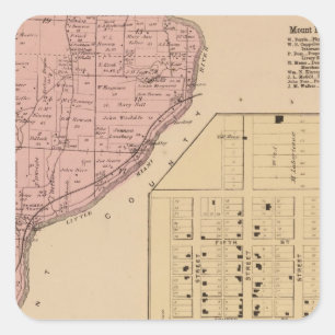 Pegatina Cuadrada Symmes Mt Agradable, Ohio