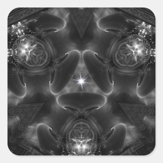 Pegatina Cuadrada T.O.L.O.B Enigma (Anverso)