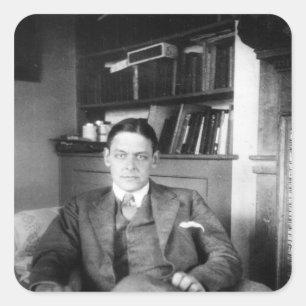 Pegatina Cuadrada T.S. Eliot