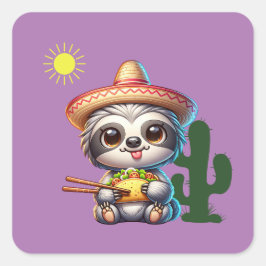 Pegatina Cuadrada Taco de la liga