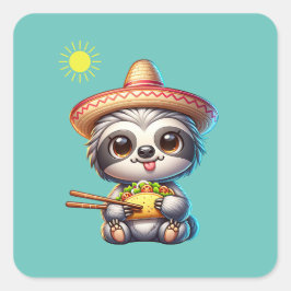 Pegatina Cuadrada Taco de la liga