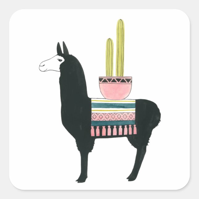 Pegatina Cuadrada Taco sobre el amor (Anverso)