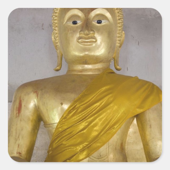 Pegatina Cuadrada Tailandia del sudeste, Isla de Ko Samui también co (Anverso)