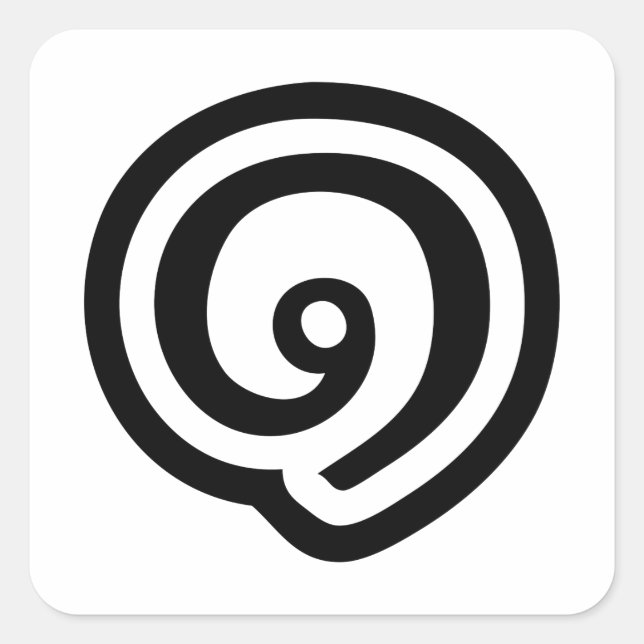Pegatina Cuadrada Tailandia Número 1 / Uno / ๑ (Nueng) Idioma tailan (Anverso)