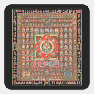 Pegatina Cuadrada Taizokai Mandala