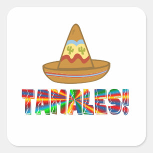 Pegatina Cuadrada Tamale Love