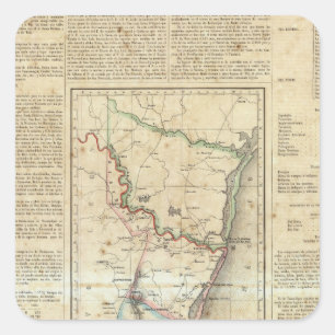 Pegatina Cuadrada Tamaulipas, México