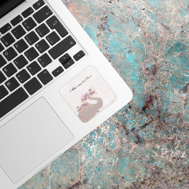 Pegatina Cuadrada Tan Elephant Dreamy Boho Moda Scrapbooking