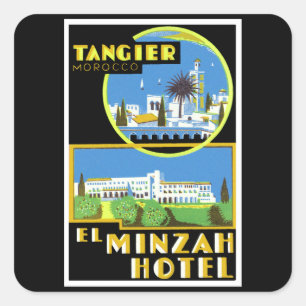 Pegatina Cuadrada ~ Tánger del hotel del EL Minzah