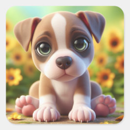 Pegatina Cuadrada Tanya