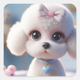 Pegatina Cuadrada Tanya